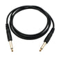 Cable de audio SYSTEM-S 150 cm estéreo AUX jack 6,35 mm macho a macho en color negro