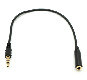 Cavo audio jack stereo AUX da 25 cm da 3,5 mm maschio a femmina in nero