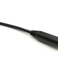 Cable de audio SYSTEM-S de 25 cm estéreo AUX jack 3,5 mm macho a hembra en color negro