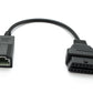 SYSTEM-S OBD cable 30 cm OBD 2 socket for Honda 3pin in black for car diagnostics