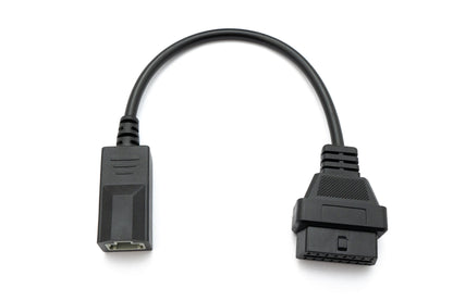 Cable OBD SYSTEM-S de 30 cm con toma OBD 2 para Honda de 3 pines en negro para diagnóstico de coche