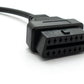 SYSTEM-S OBD cable 30 cm OBD 2 socket for Honda 3pin in black for car diagnostics