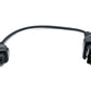 SYSTEM-S OBD cable 40 cm OBD 2 socket for Renault 12 pin in black for car diagnostics