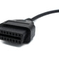 SYSTEM-S OBD cable 40 cm OBD 2 socket for Renault 12 pin in black for car diagnostics