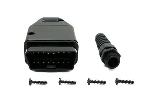 Adaptateur SYSTEM-S OBD OBD 2 câble connecteur 16 broches en noir pour le diagnostic de voiture