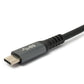Câble SYSTEM-S USB 3.2 Gen 1, 5 m, adaptateur type C mâle vers mâle, angle, noir