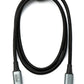 Cable SYSTEM-S USB4 100 cm Tipo C macho a macho 40 Gbit/s USB 4.0 trenzado negro