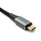 Cable SYSTEM-S USB4 100 cm Tipo C macho a macho 40 Gbit/s USB 4.0 trenzado negro