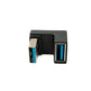 SYSTEM-S USB 3.0 Gen 2 U Turn 180° Adapter Type A Female to Male Cable in Black