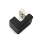 SYSTEM-S USB 3.0 Gen 2 U Turn 180° Adapter Type A Female to Male Cable in Black