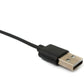 SYSTEM-S USB 2.0 Kabel 100 cm Ladekabel für Oppo Band 3 Pro 3 2 Smartwatch in Schwarz