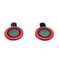 SYSTEM-S Camera Protection Lens Cover made of Glass Metal for iPhone 12 + Mini Red