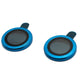 SYSTEM-S Camera Protection Lens Cover made of Glass Metal for iPhone 13 + Mini Blue