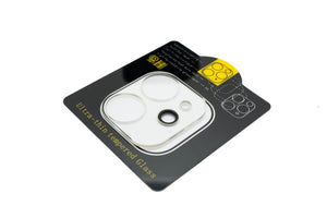 Cache d'objectif de protection d'appareil photo SYSTEM-S en verre transparent pour iPhone 11