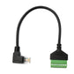 SYSTEM-S LAN cable 30 cm RJ45 plug to 8 pin terminal block angle in black