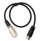 SYSTEM-S Audio Kabel 50 cm XLR 3 polig Stecker zu DIN 5 polig Stecker in Schwarz