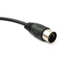 SYSTEM-S Audio Kabel 50 cm XLR 3 polig Stecker zu DIN 5 polig Stecker in Schwarz