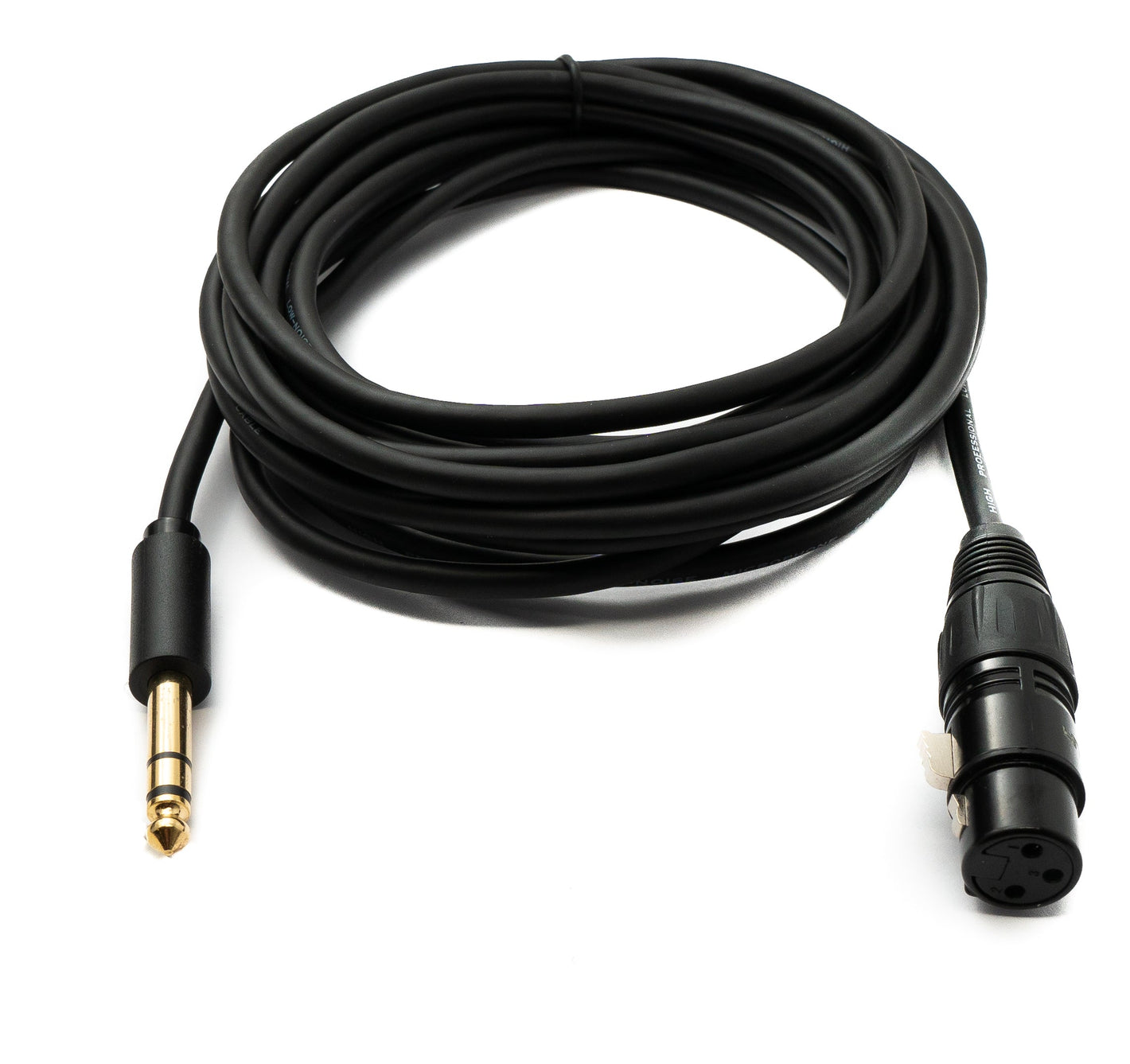 Cable de audio SYSTEM-S de 5 m, conector XLR de 3 pines a conector jack de 6,35 mm, adaptador AUX