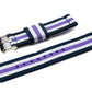 Bracelet SYSTEM-S 20 mm en nylon pour montre intelligente Samsung Galaxy Watch 4 en coloré