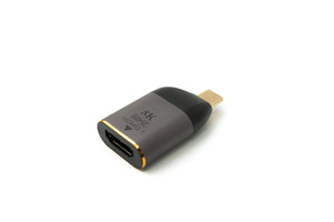 SYSTEM-S USB4 Adapter Typ C Stecker zu HDMI 2.1 Buchse 40 Gbit/s USB 4.0 Kabel in Grau