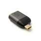 SYSTEM-S USB4 USB Adapter Typ C Stecker zu HDMI 2.1 Buchse 40 Gbit/s USB 4.0 Kabel in Grau