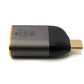 SYSTEM-S USB4 USB Adapter Typ C Stecker zu HDMI 2.1 Buchse 40 Gbit/s USB 4.0 Kabel in Grau