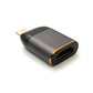 SYSTEM-S USB4 USB Adapter Typ C Stecker zu HDMI 2.1 Buchse 40 Gbit/s USB 4.0 Kabel in Grau