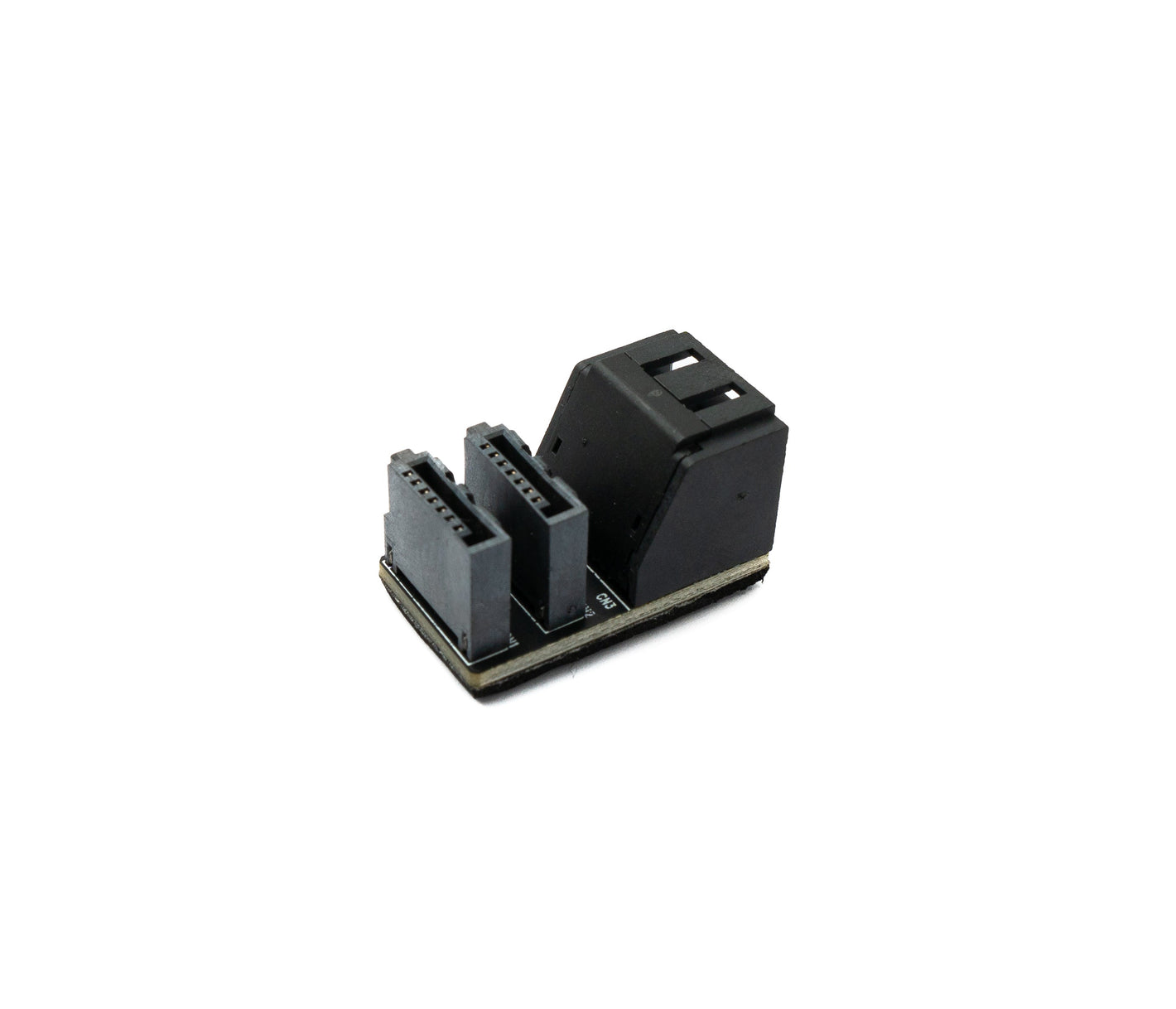 Adaptateur SATA SYSTEM-S 2x 7 broches femelle vers 2x mâle câble 90° pour carte mère SSD HDD