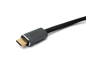Câble USB 3.2 Gen 2 50 cm Adaptateur Type C mâle vers mâle tressé en noir