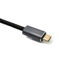 SYSTEM-S USB 3.2 Gen 2 Kabel 50 cm Typ C Stecker zu Stecker geflochten in Schwarz