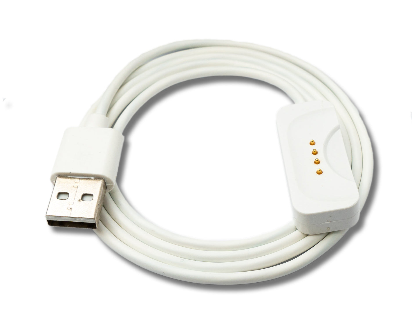 Cavo USB 2.0 Cavo di ricarica da 100 cm per Oppo Band 3 Pro 3 2 Smartwatch in bianco