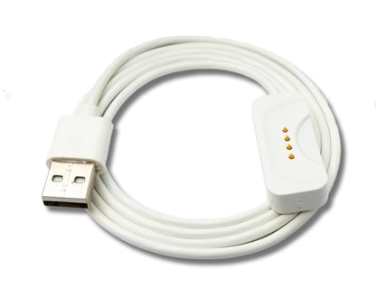 SYSTEM-S USB 2.0 cable 100 cm charging cable for Oppo Band 3 Pro 3 2 Smartwatch in white