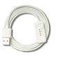 SYSTEM-S USB 2.0 cable 100 cm charging cable for Oppo Band 3 Pro 3 2 Smartwatch in white