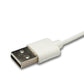 SYSTEM-S USB 2.0 cable 100 cm charging cable for Oppo Band 3 Pro 3 2 Smartwatch in white