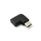 Adattatore USB 3.1 Tipo C maschio a 2.0 Micro B femmina cavo angolare in nero