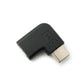 Adattatore USB 3.1 Tipo C maschio a 2.0 Micro B femmina cavo angolare in nero