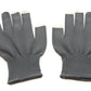 Gants en tissu antidérapant SYSTEM-S pour écrans tactiles de smartphones en gris