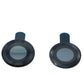 SYSTEM-S Camera Protection Lens Cover made of Glass Metal for iPhone 11 in Black