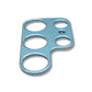 SYSTEM-S Camera Protection Lens Cover Aluminum for Samsung Galaxy S22 Ultra in Blue