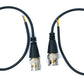 SYSTEM-S 2x BNC 25 cm Buchse zu Pigtail offenes Ende in Schwarz