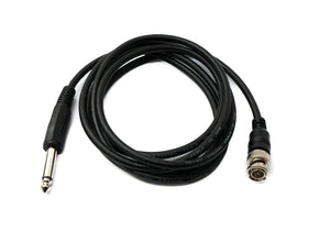 Audio cable 180 cm 6.35 mm jack plug to BNC socket AUX adapter in black