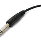 SYSTEM-S Audio Kabel 180 cm 6.35 mm Klinke Stecker zu BNC Buchse AUX Adapter in Schwarz
