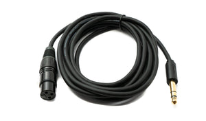 Cavo audio da 3 m, presa XLR a 3 pin su spina jack da 6,35 mm, adattatore AUX