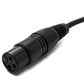 SYSTEM-S Audio Cable 3 m XLR 3-pin socket to 6.35 mm jack plug AUX