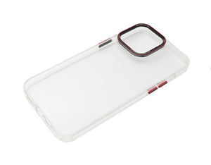 SYSTEM-S protective case shockproof made of TPU in white transparent case for iPhone 14 Pro Max