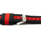 Bracelet SYSTEM-S 20 mm en nylon pour montre intelligente Samsung Galaxy Watch 4 en bleu rouge
