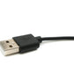 SYSTEM-S USB 2.0 cable 100 cm charging cable for Oppo Band 3 Pro 3 2 Smartwatch in black