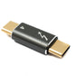 SYSTEM-S USB4 USB Adapter Typ C Stecker zu Stecker 40 Gbit/s USB 4.0 Kabel in Grau