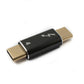 SYSTEM-S USB4 USB Adapter Typ C Stecker zu Stecker 40 Gbit/s USB 4.0 Kabel in Grau