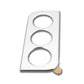 SYSTEM-S Camera Protection Lens Cover Aluminum for Samsung Galaxy S21 in Gray